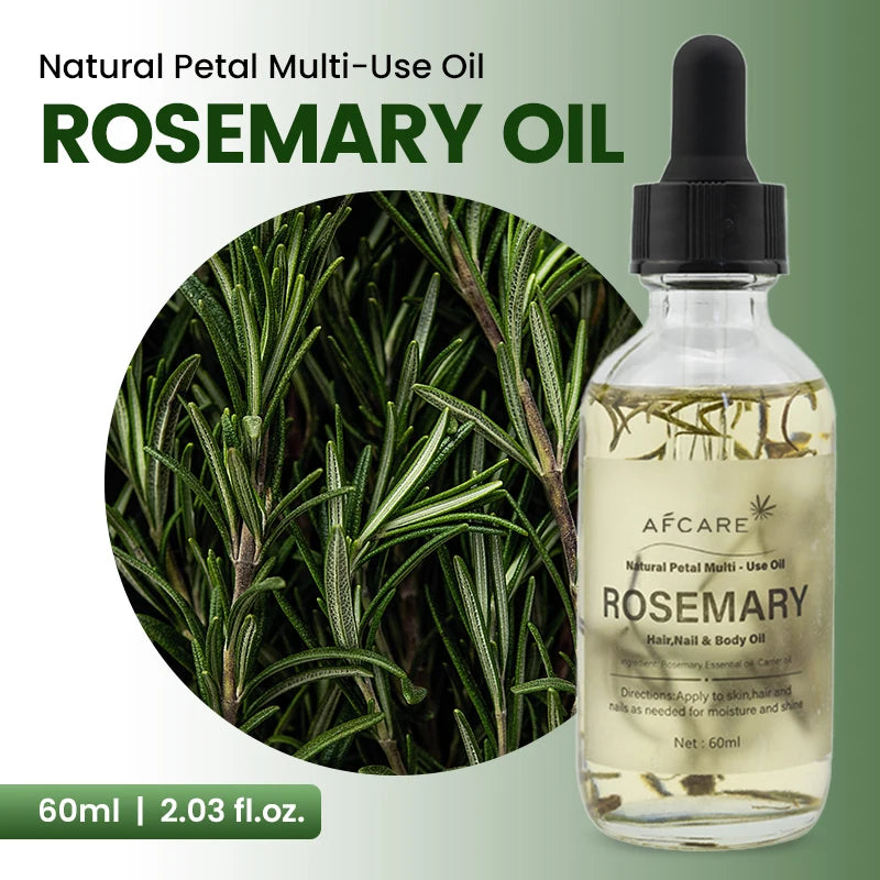 Versatile Nature Dried Flower Oil 60ml Rosemary Essential Oil Skin Care Relaxation Home Add to Diffuser Spary DIY Candle Soap