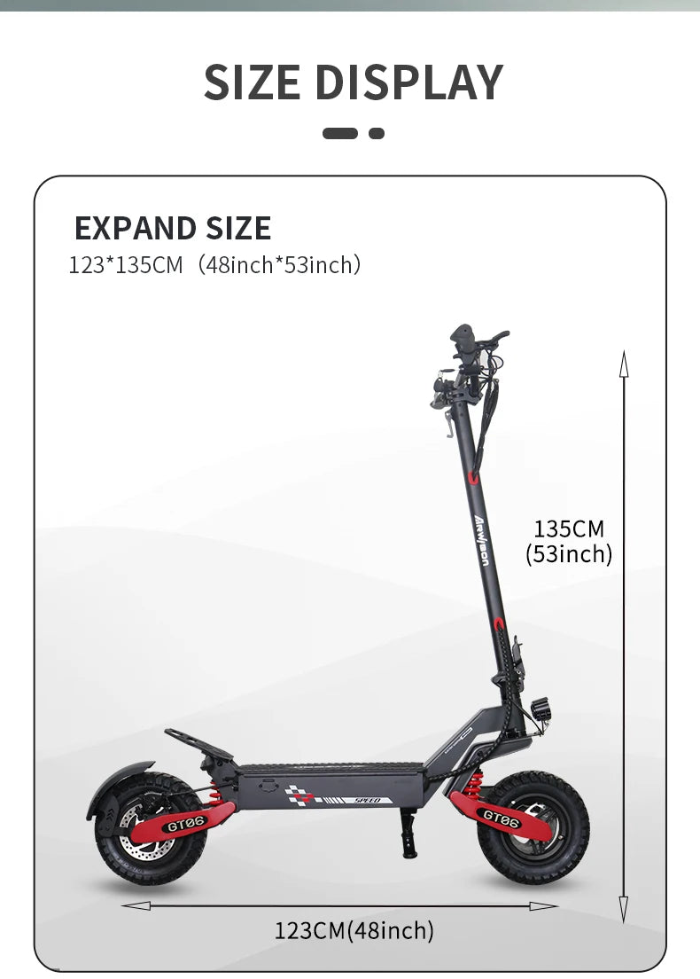 Adults -Max Speed 25MPH, 48V 13AH/23.4AH, 11"Off-Road Tires | US Stock, Factory Direct