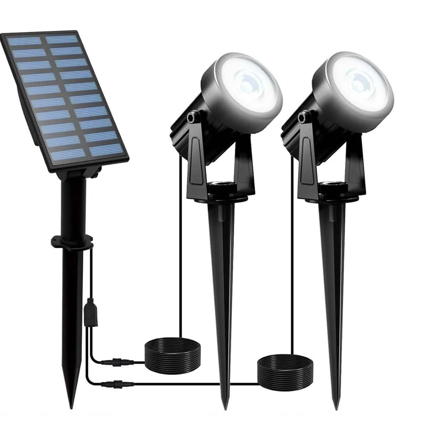 1/2/4/6 LEDS Solar Spotlight Outdoor Garden Wall Lamp
