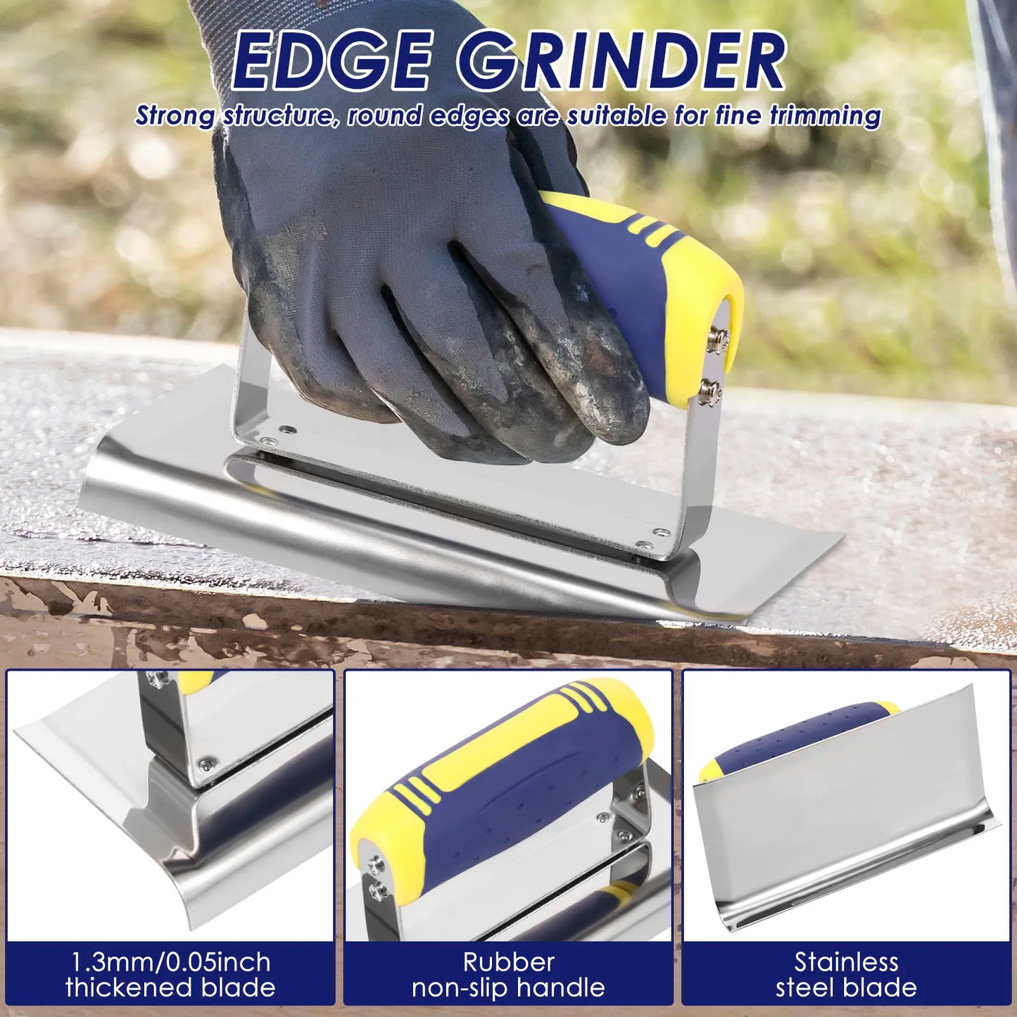 2/3Pcs Stainless Steel Concrete Tool Set