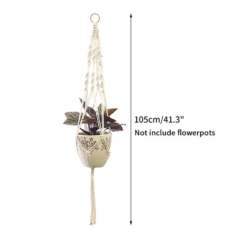 Plant Hanging Basket Handmade Macrame