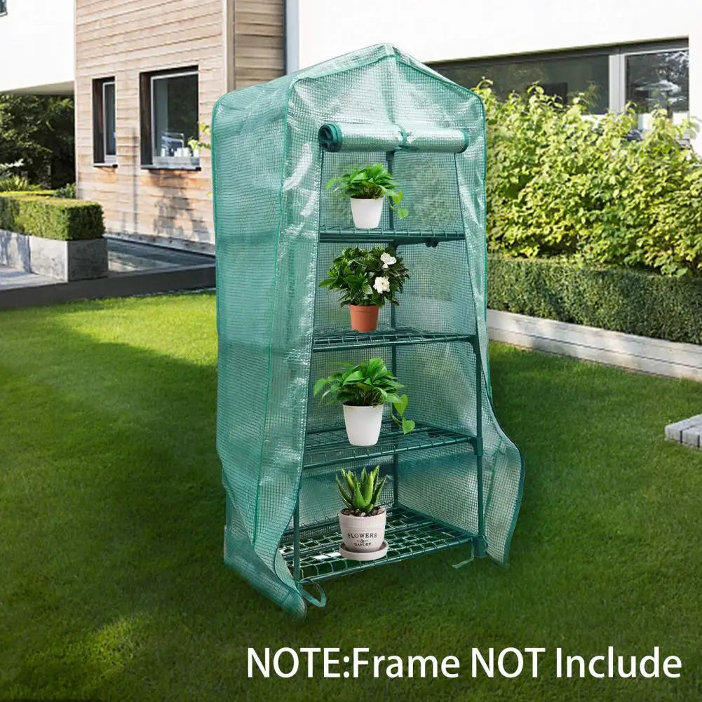 Portable PVC Greenhouse Cover Foldable Anti-Aging Greenhouse Cover Frame not included