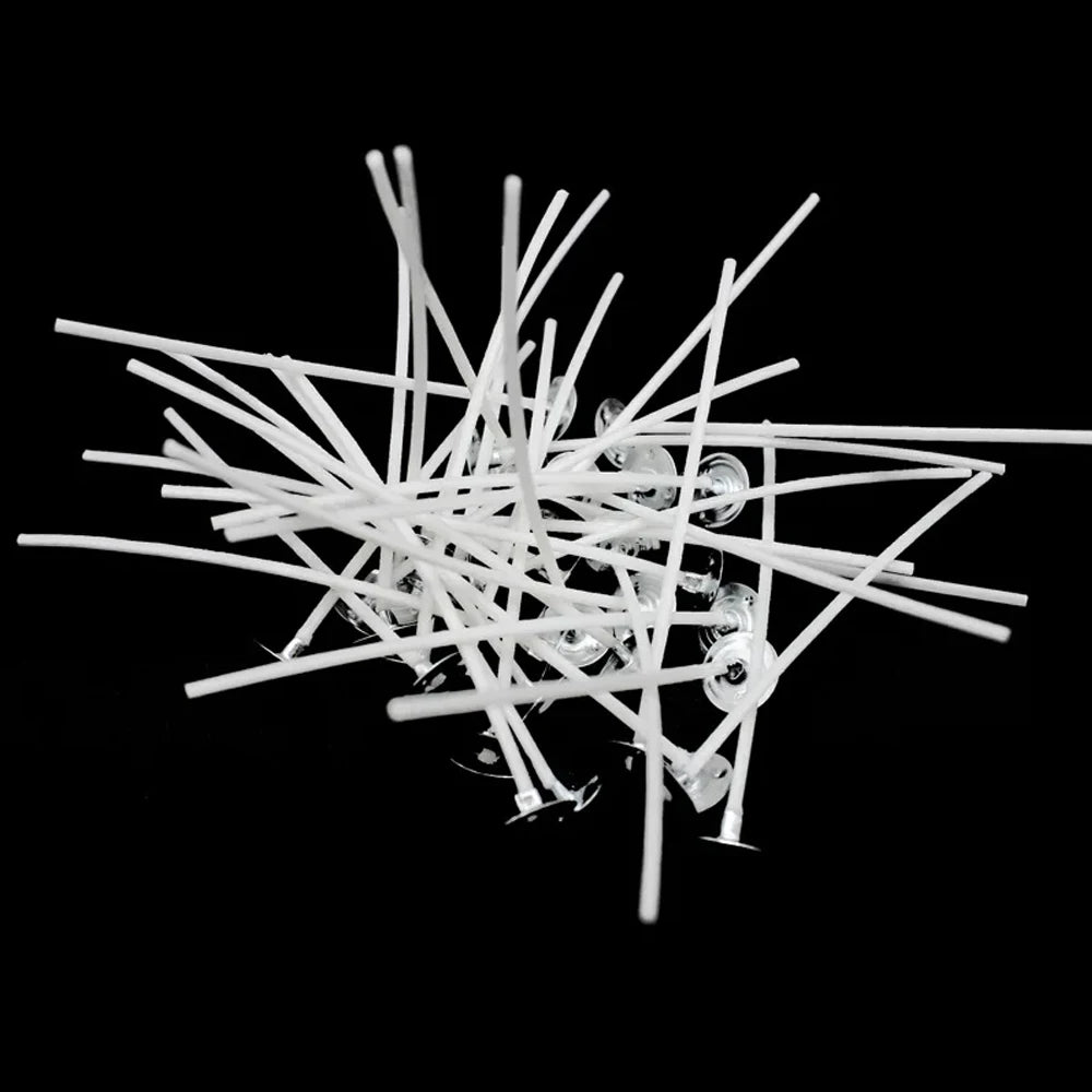 Multiple Sizes Waxed Cotton Thread Candle Wick 100pcs/set Smokeless Wick & Holder