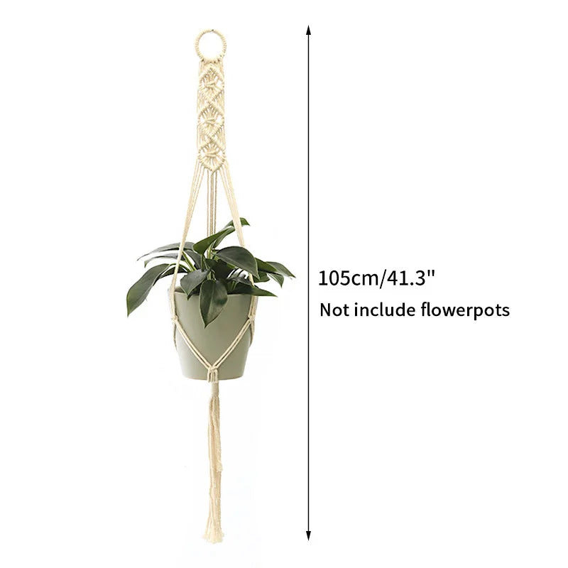 Plant Hanging Basket Handmade Macrame