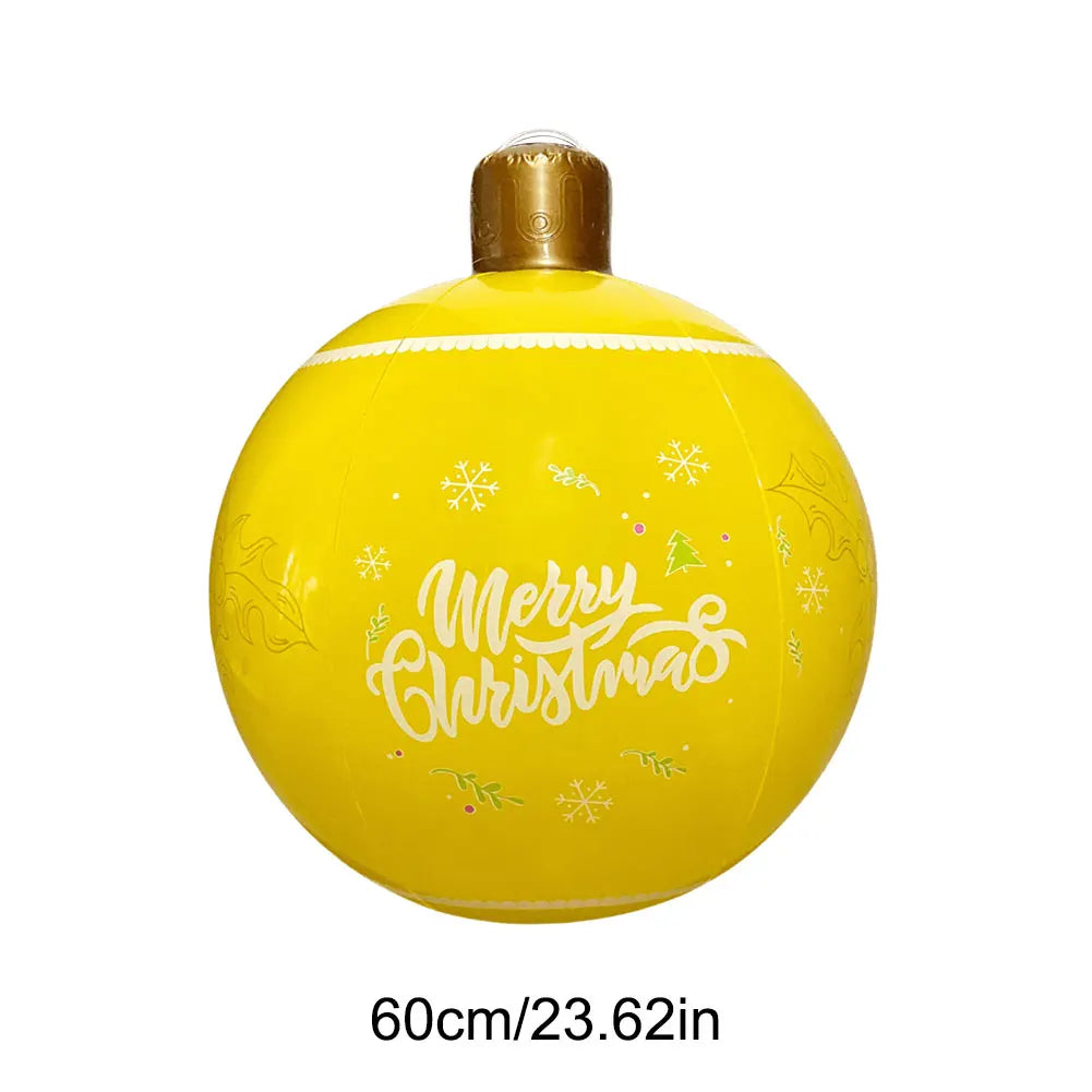 24 Inch Giant Inflatable Christmas Ball Large Outdoor Decorated Ball Christmas Decorations