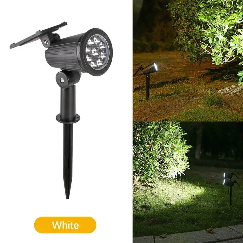 Solar Spotlights, Outdoor IP65 Waterproof, Spot Lights, Adjustable Brightness