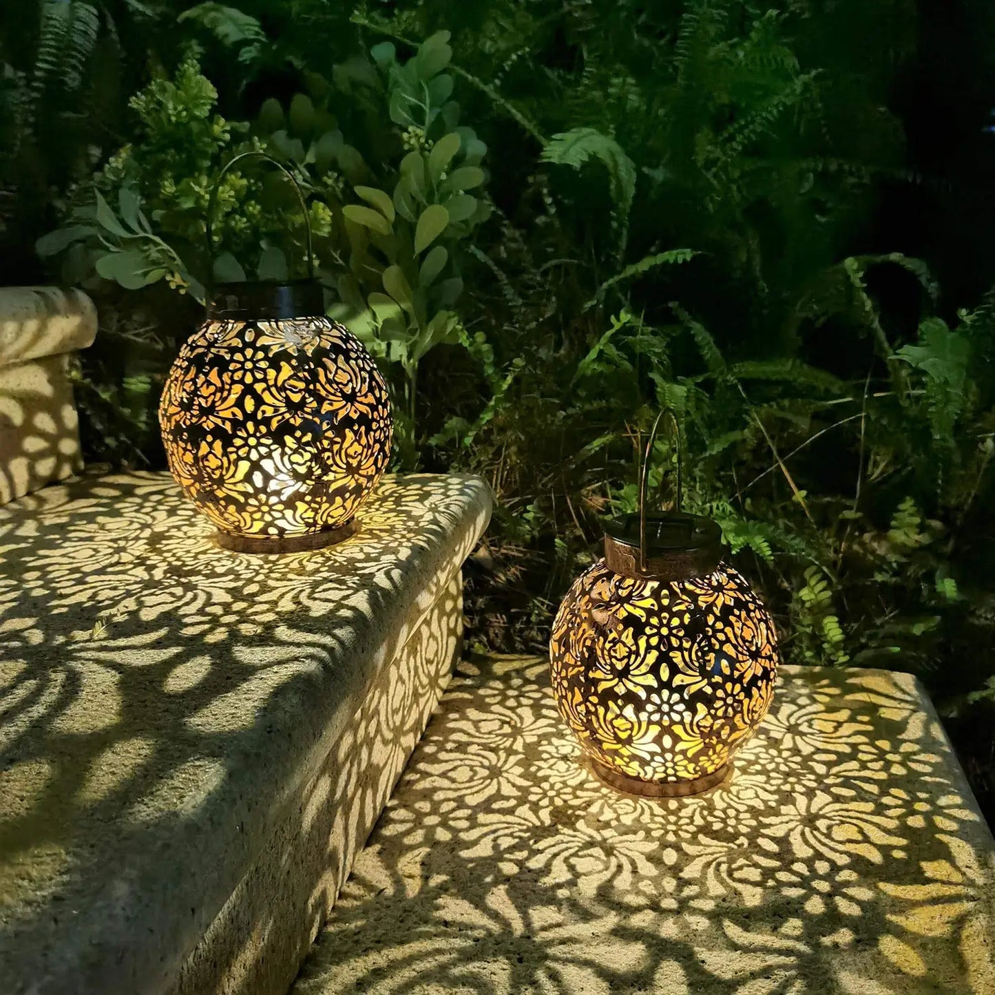 Solar Powered Pattern Lighted Ornaments