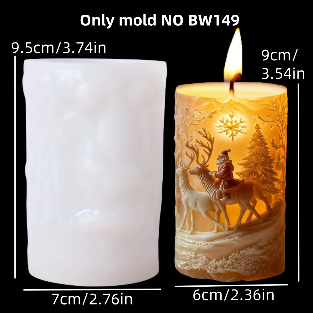 Christmas House Fragrance Candle Silicone Mold