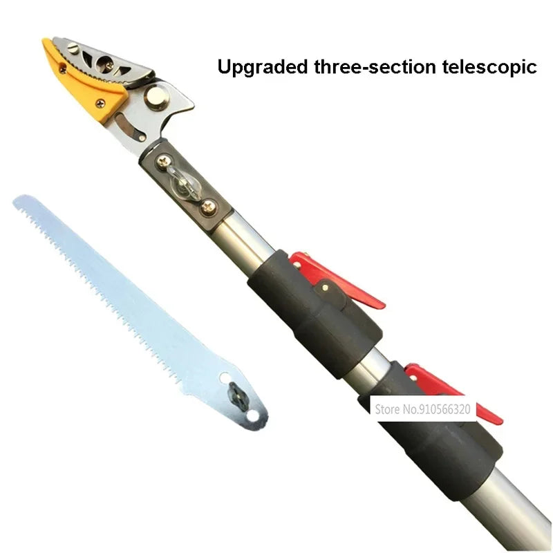 Garden Telescopic Hedge Trimmer Fruit Tree Pruning Shears High Branch Pruning Tool