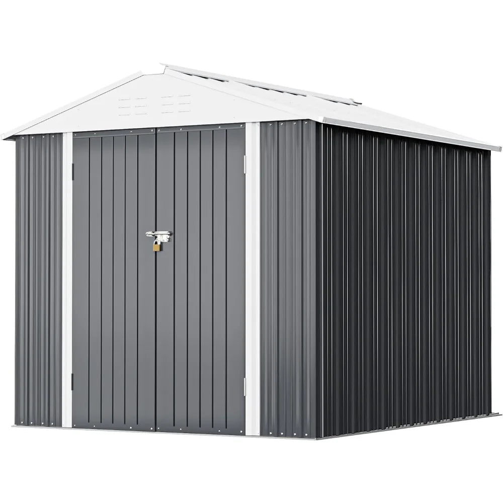 Outdoor Storage Shed 6FT x 4FT, Steel Utility Tool Shed