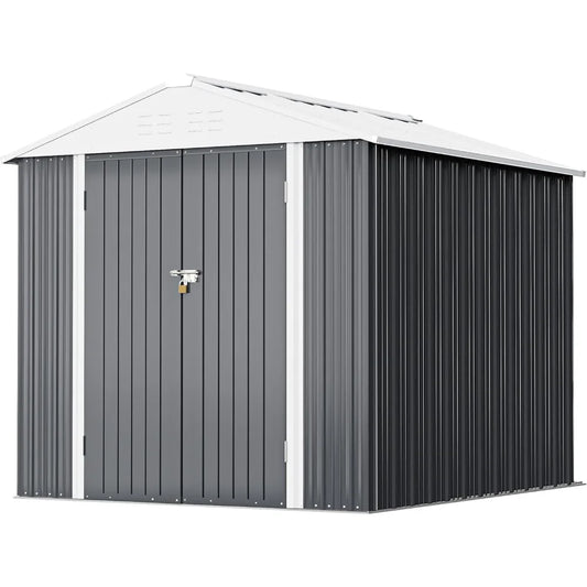 Outdoor Storage Shed 6FT x 4FT, Steel Utility Tool Shed