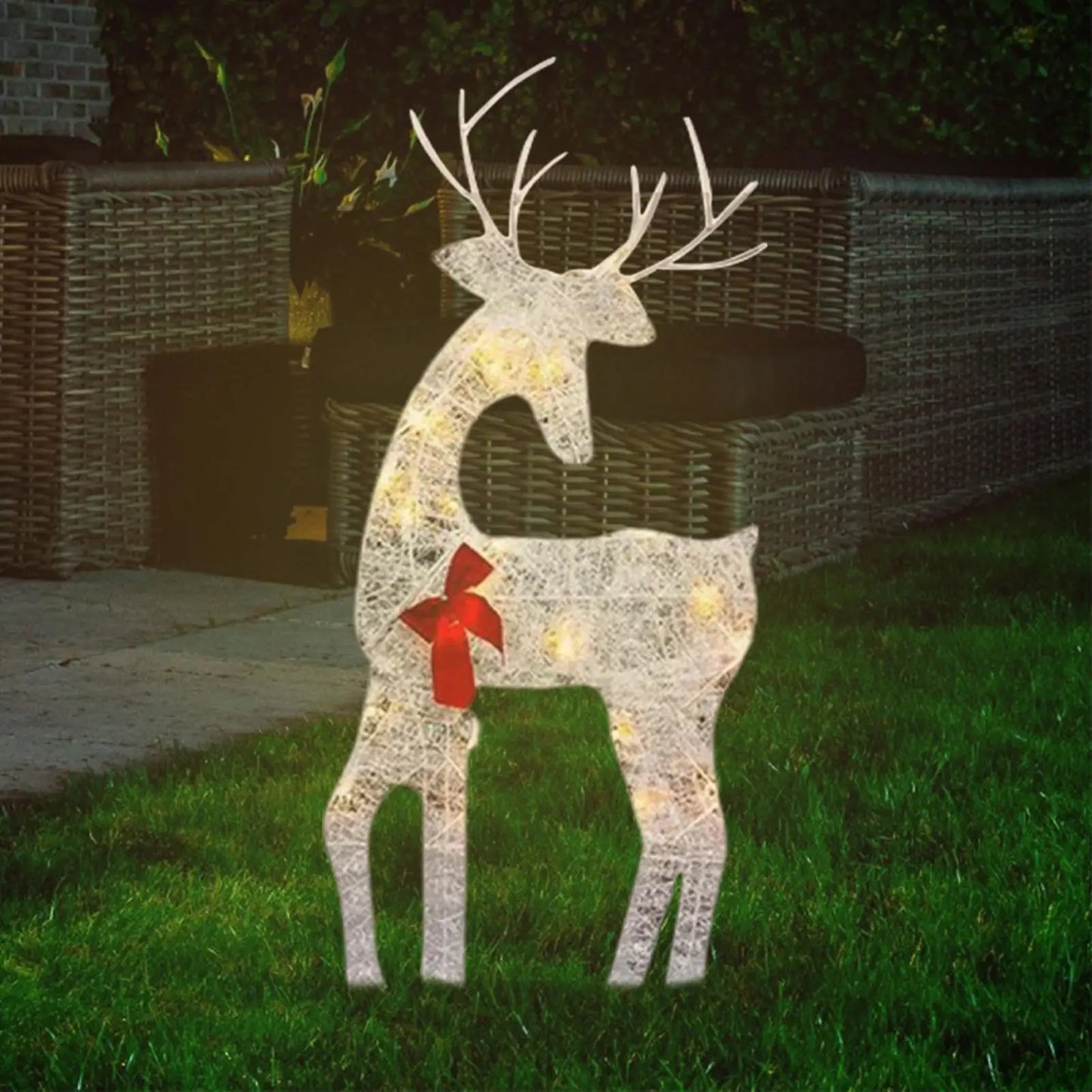 Lighted Deer Yard Decoration Waterproof Festive Decor Christmas Deer