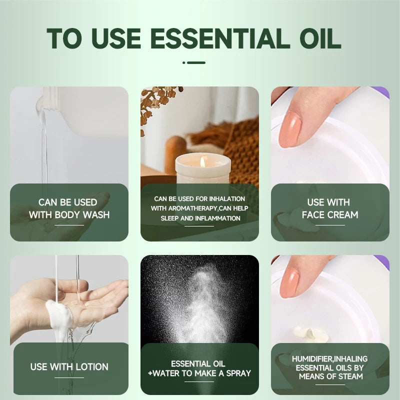 Versatile Nature Dried Flower Oil 60ml Rosemary Essential Oil Skin Care Relaxation Home Add to Diffuser Spary DIY Candle Soap