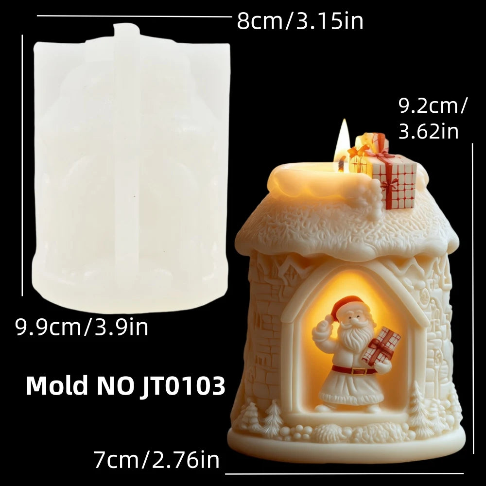 Christmas House Fragrance Candle Silicone Mold