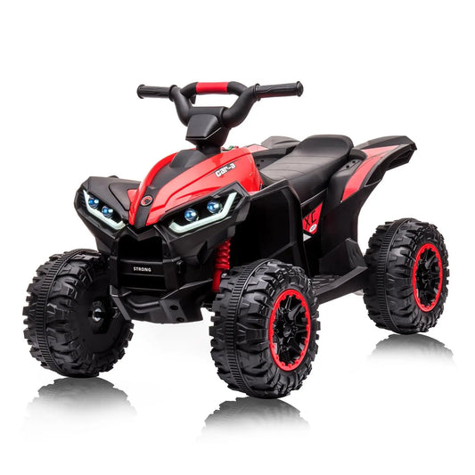 12V Electric ATV High/Low Speed Battery Powered Ride On Toy With Remote & Treaded Tires For Boys Girls