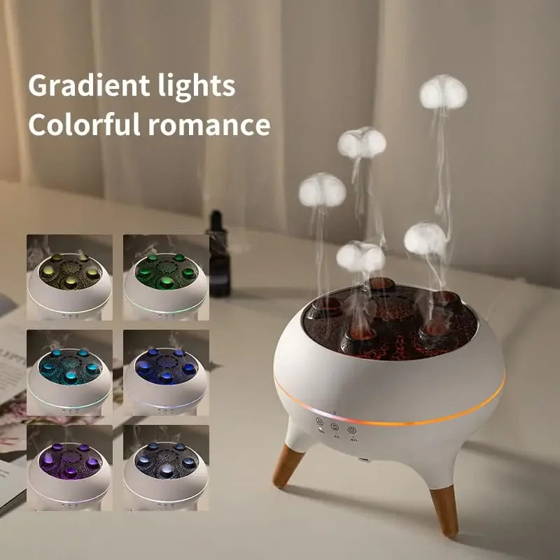 Jellyfish Air Humidifier 250ml Essential Oil Diffuser w/Remote Control 7 Colorful Night Lights