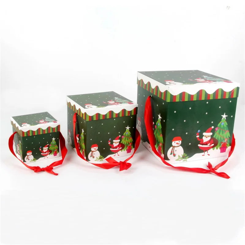 Christmas Gift Boxes Outdoor Present Decoration Under The Tree Package