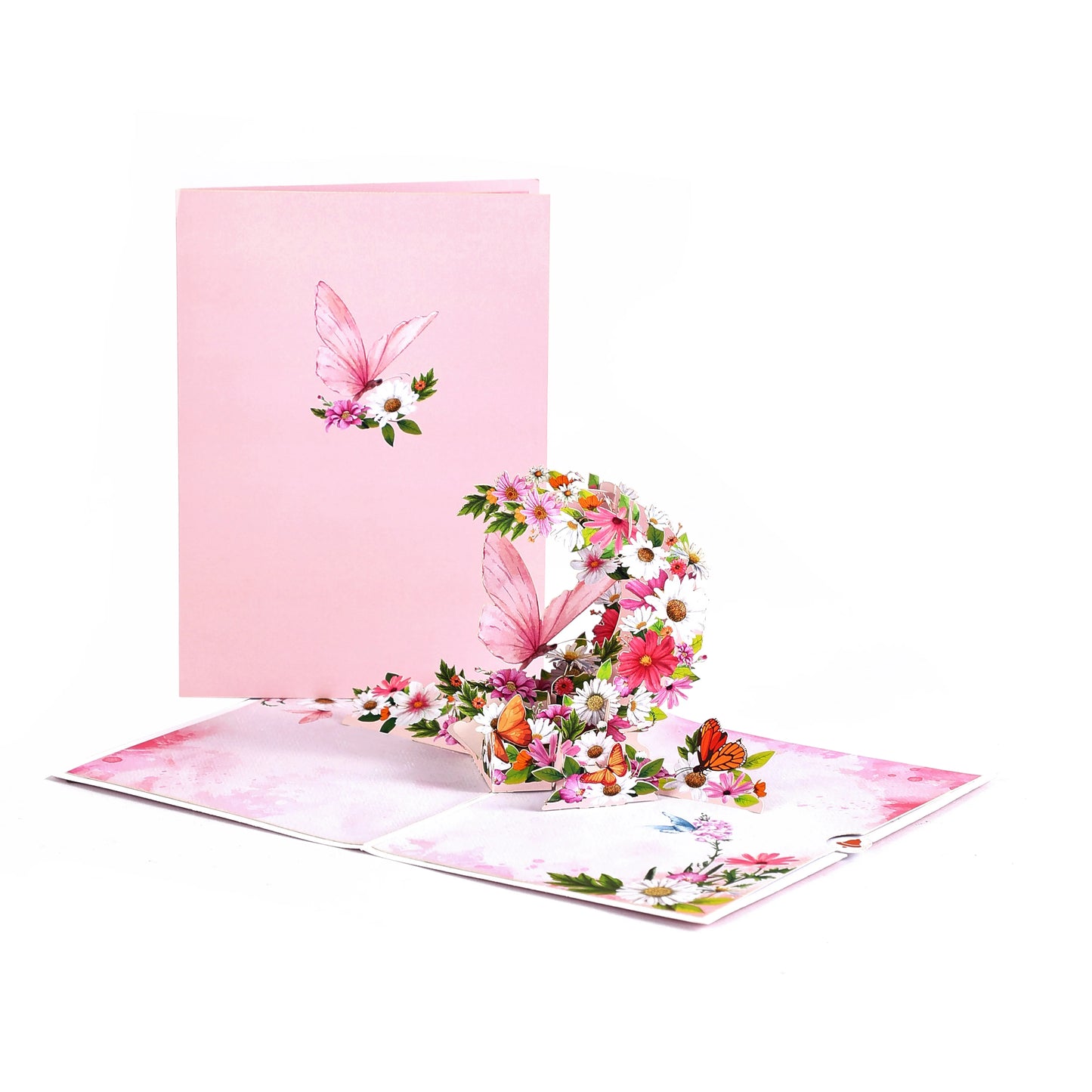 Garden pop-up greeting card,