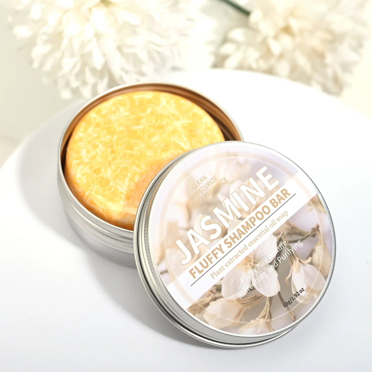 Jasmine essential oil shampoo soap, deep cleansing, nourishing, oil controlling, hair care, daily shampoo soap, handmade soap