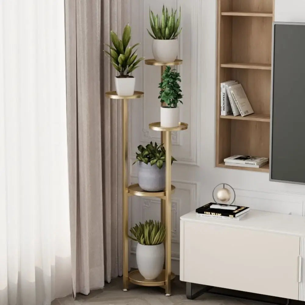 Tiered Plant Stand Indoor, Multi-Layer Metal Corner Planter Stands with Anti-slip Feet