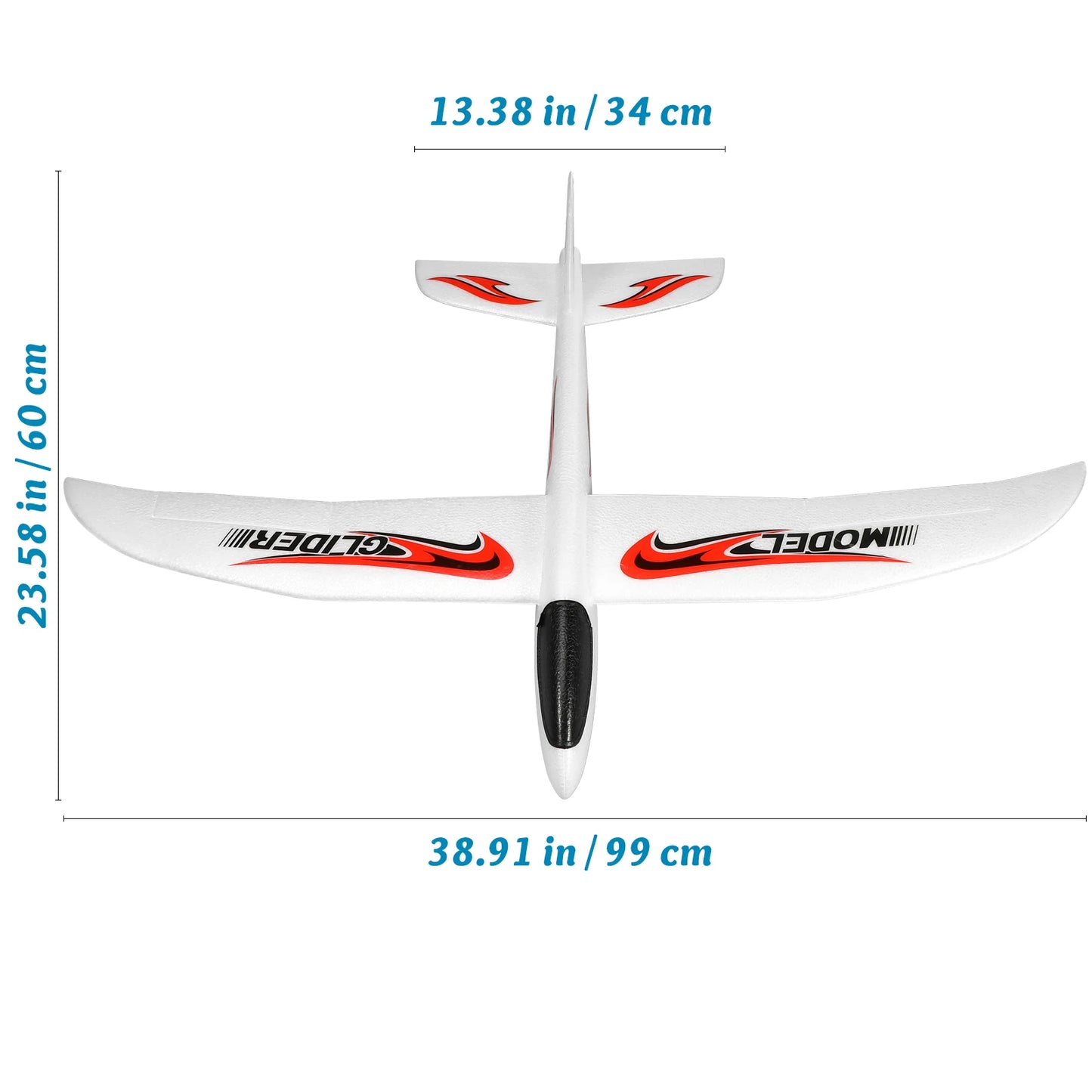 Large Foam Hand Throwing Glider Plane