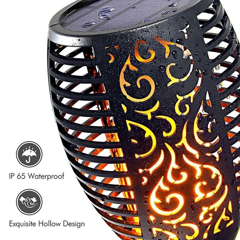 12 LED Solar Flame Torch Lights Outdoor – Waterproof Garden Lighting