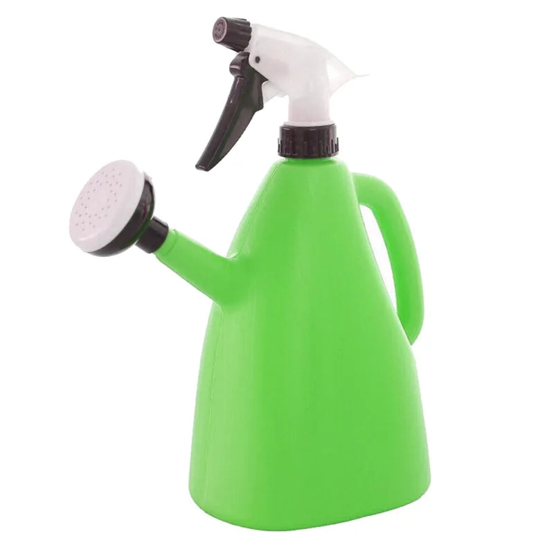 2 In 1 Plastic Watering Pressure Spray Water Kettle/Adjustable Sprayer 1L
