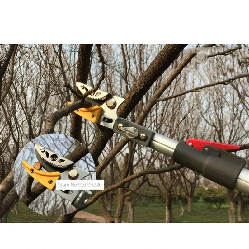 Garden Telescopic Hedge Trimmer Fruit Tree Pruning Shears High Branch Pruning Tool