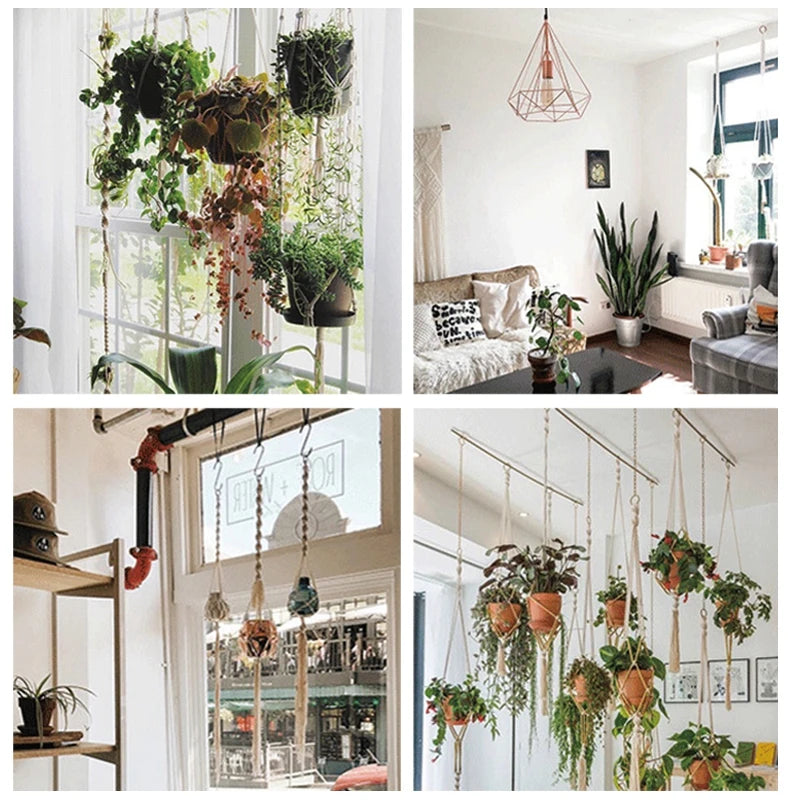 Plant Hanging Basket Handmade Macrame