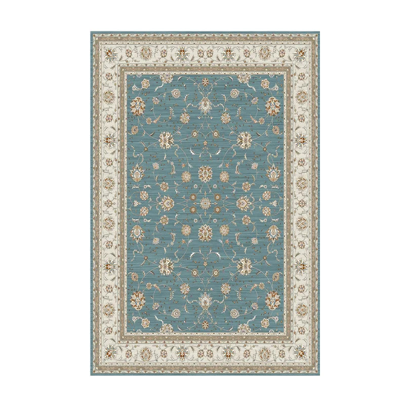 VIKAMA Washable Foldable Imitation Cashmere Carpet Entry Door Mat Persian Retro Style