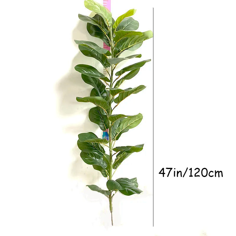 59in Large Artificial Ficus Tree Tropical Plants Green Palm Leafe's Big Monstera Tree Branch