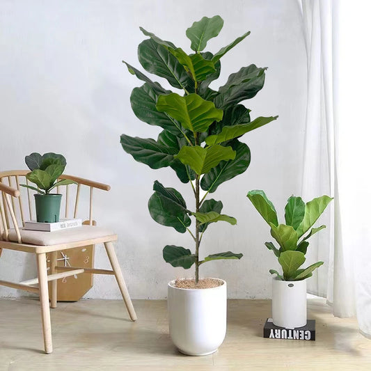 59in Large Artificial Ficus Tree Tropical Plants Green Palm Leafe's Big Monstera Tree Branch
