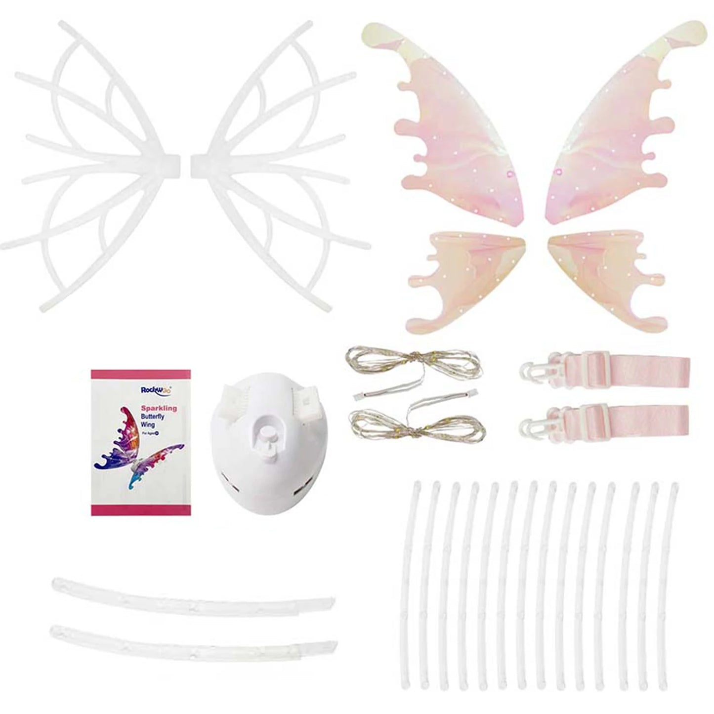Electrical Butterfly Wings Toy With Music Lights Elf Wings Glowing Shiny Dress Up