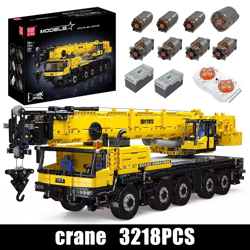 Remote Control LTM 1110 Crane Building Block Assembly.