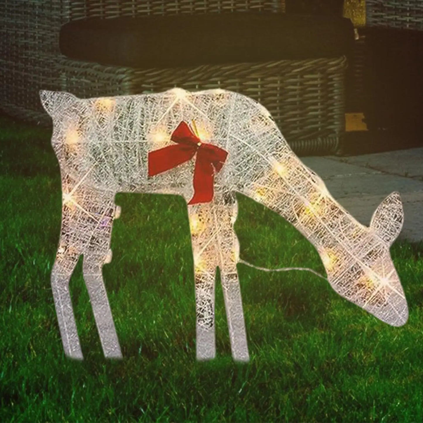 Lighted Deer Yard Decoration Waterproof Festive Decor Christmas Deer