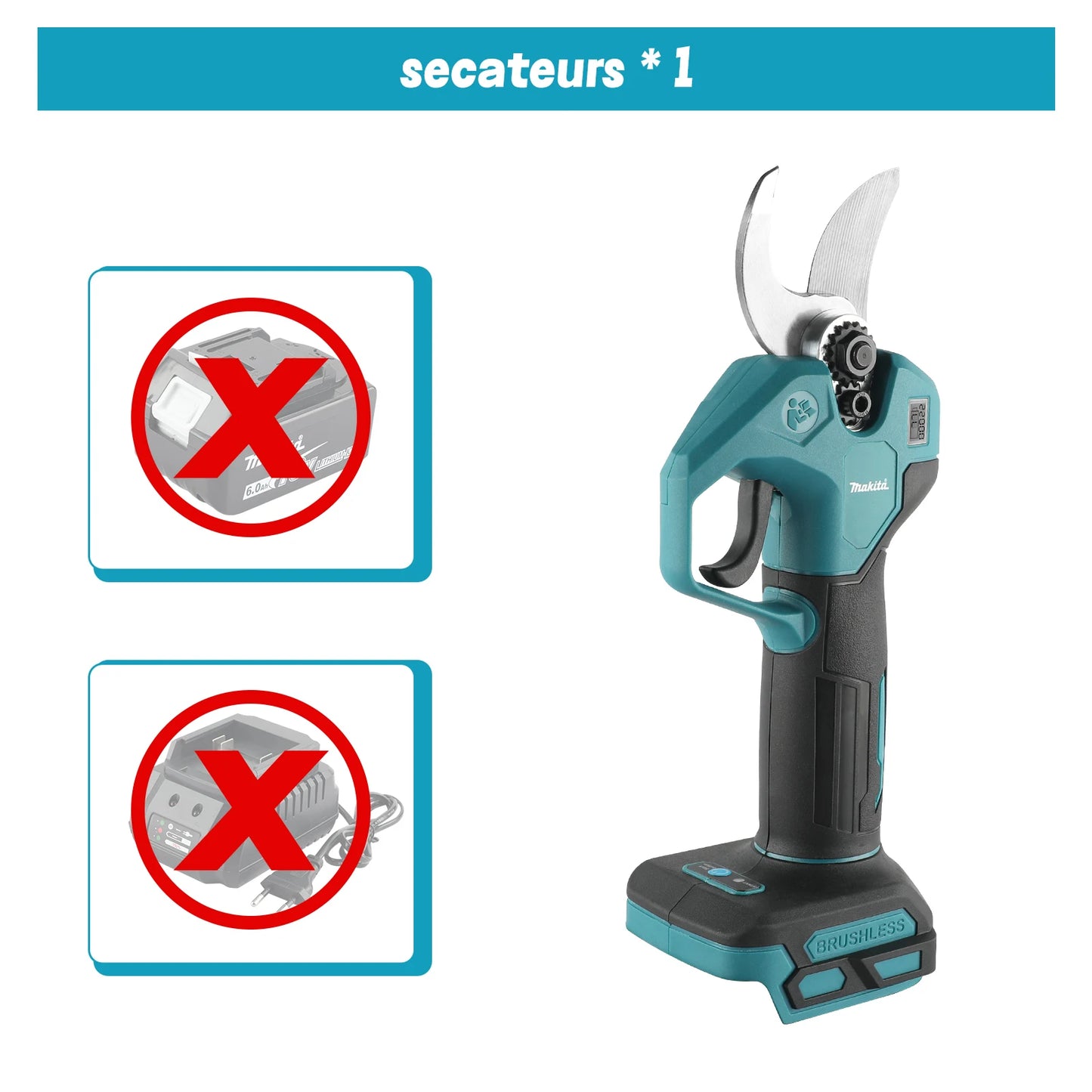 Makita Brushless Electric Pruning Shears for Makita 18V